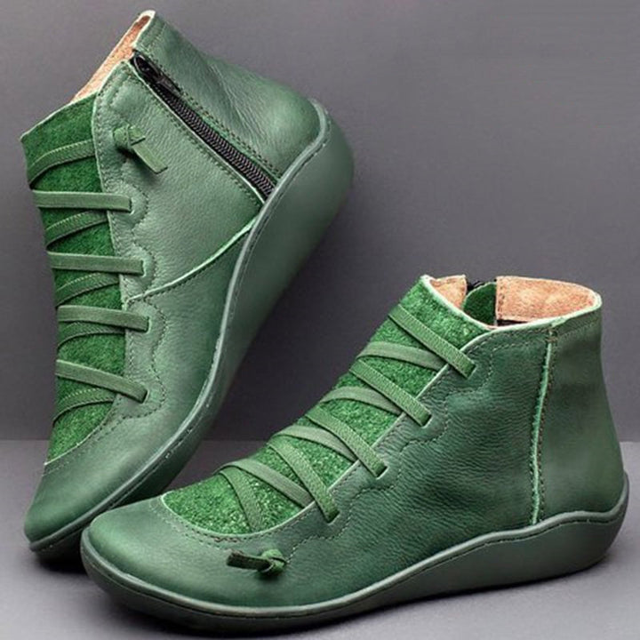 Wenora - Sneakers alte con zip e lacci