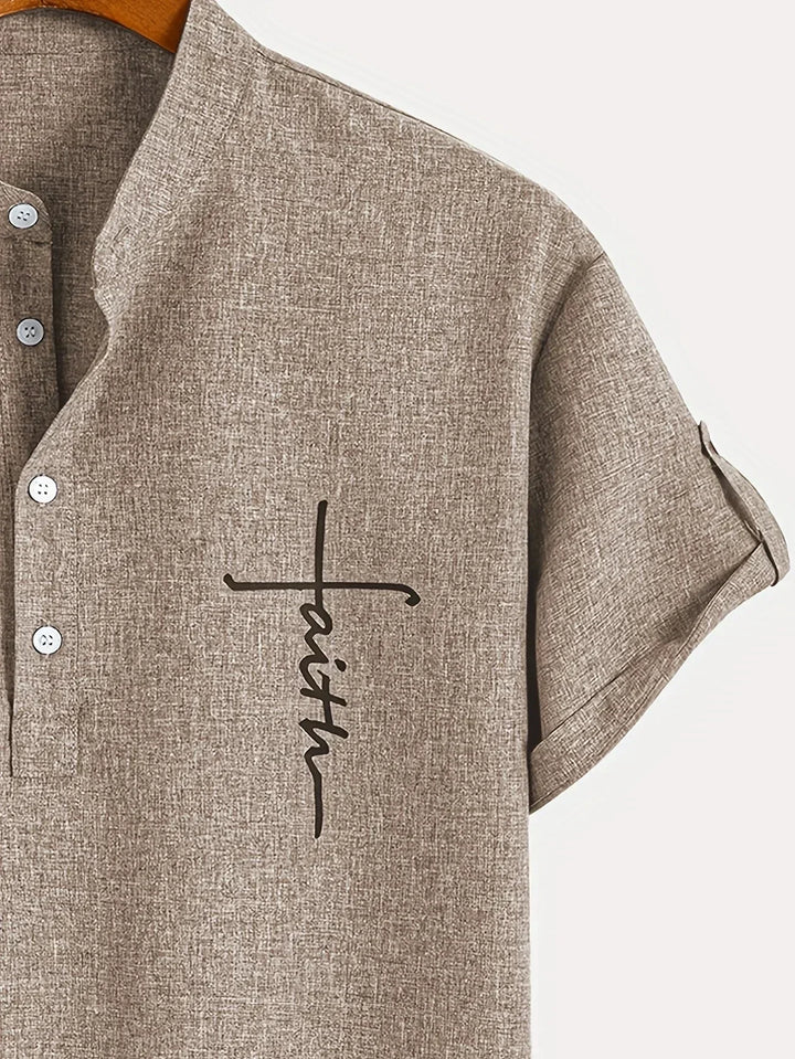 Harlan - Camicia testurizzata a collo alto