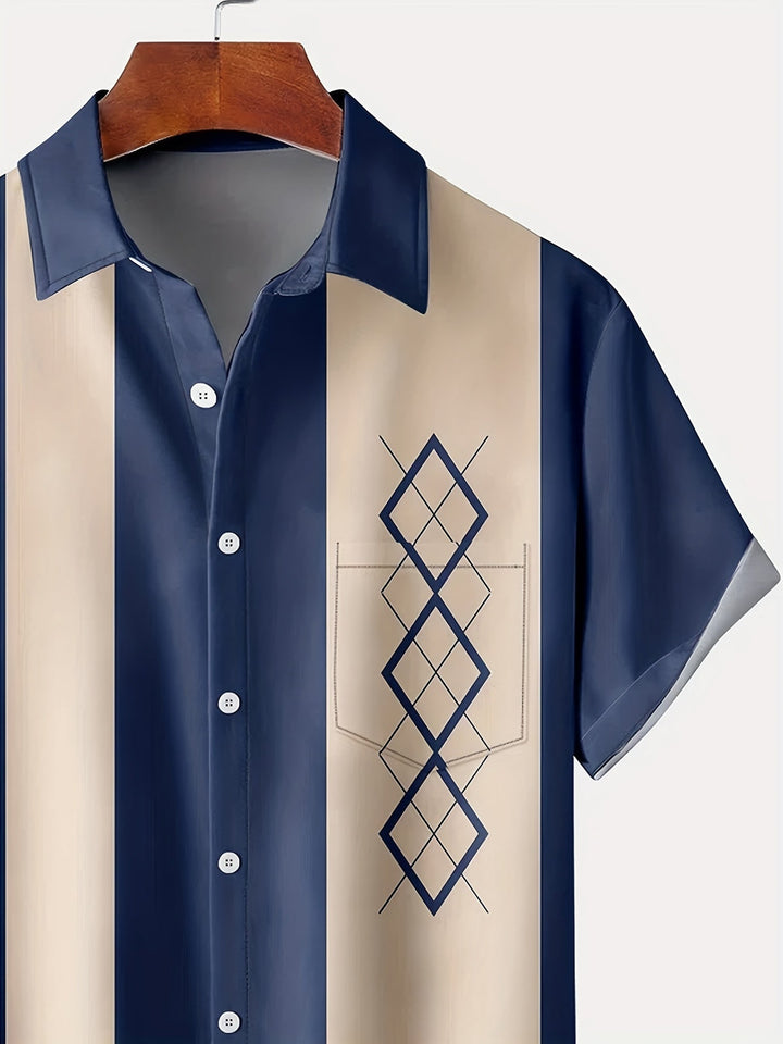 Morpeth - Camicia button-down a righe vintage