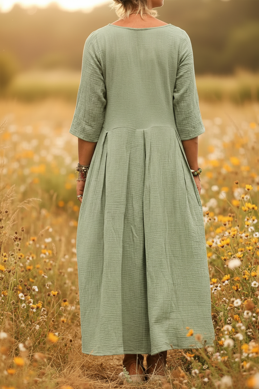 Griselda - Abito maxi plissé casual