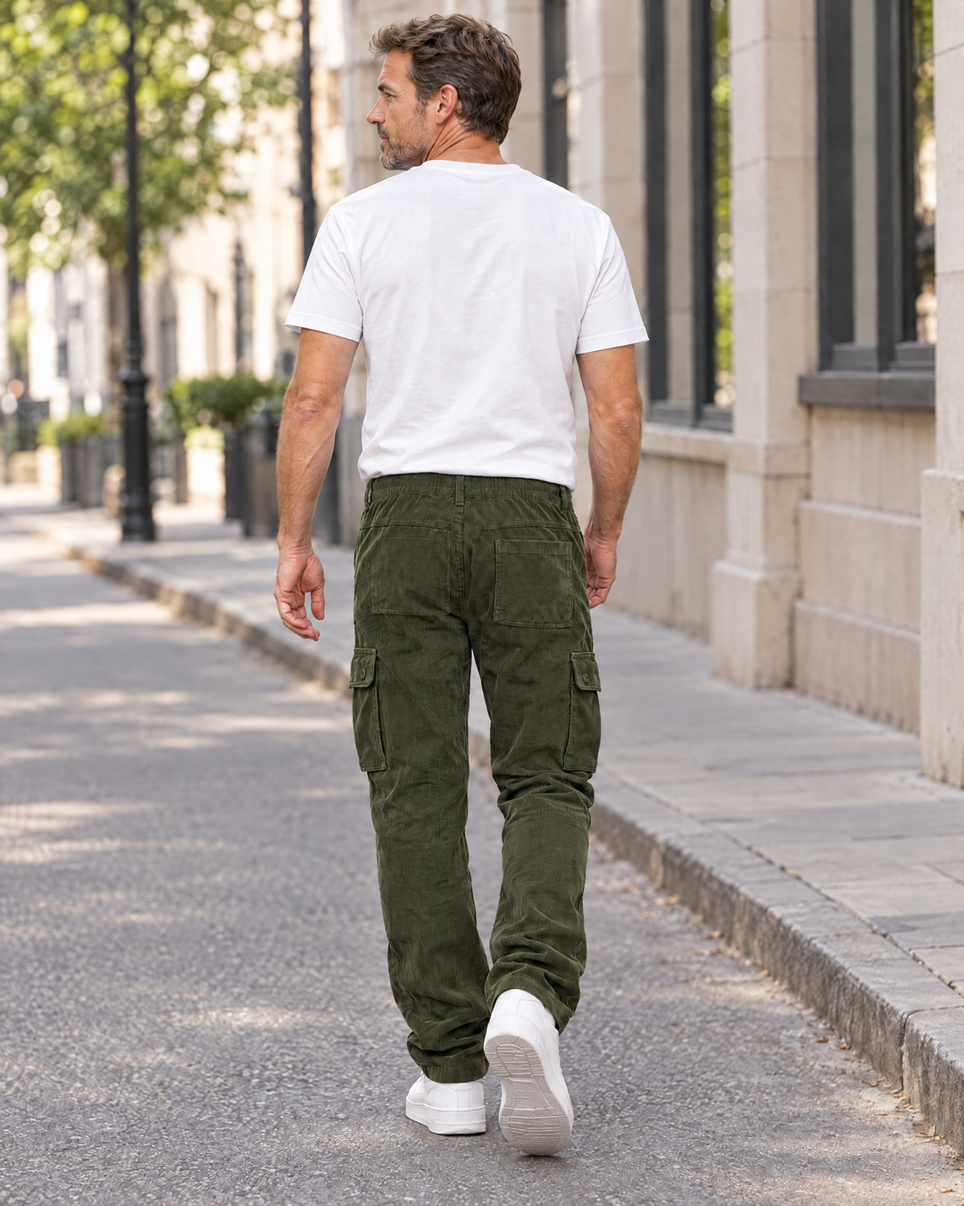 Milo - Pantaloni cargo a coste