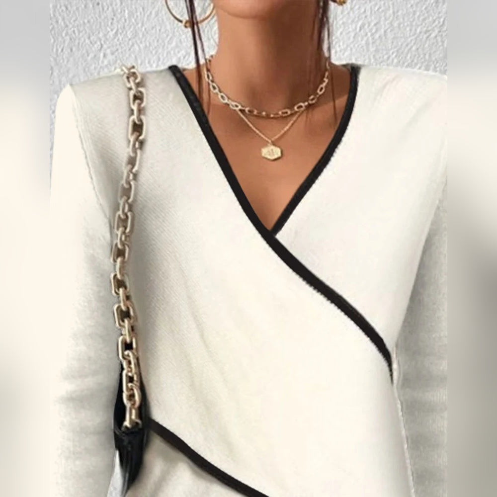 Arceline - Maglione con scollo a V dal tocco morbido