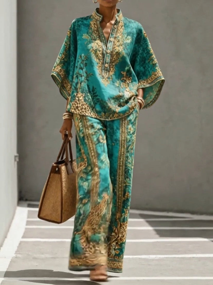 Zara - Set coordinato in lino dal fit rilassato