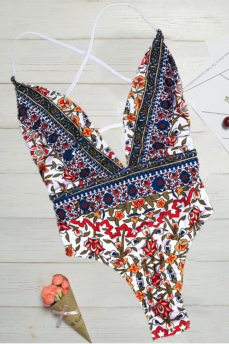 Sereina - Costume da bagno intero modellante con scollo a V