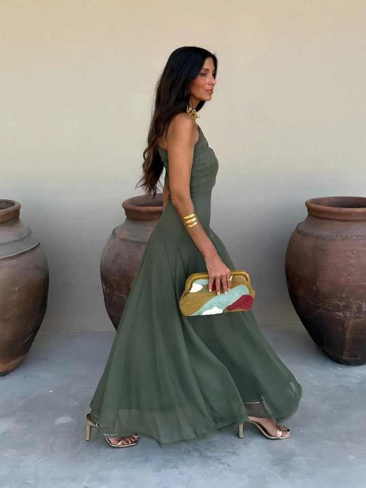 Briallen - Abito con scollatura Bardot morbido al tatto