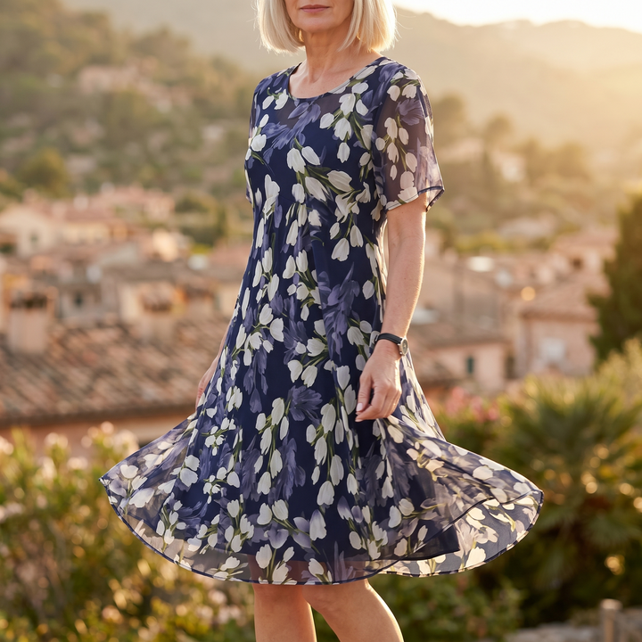 Genevora - Abito midi floreale leggero