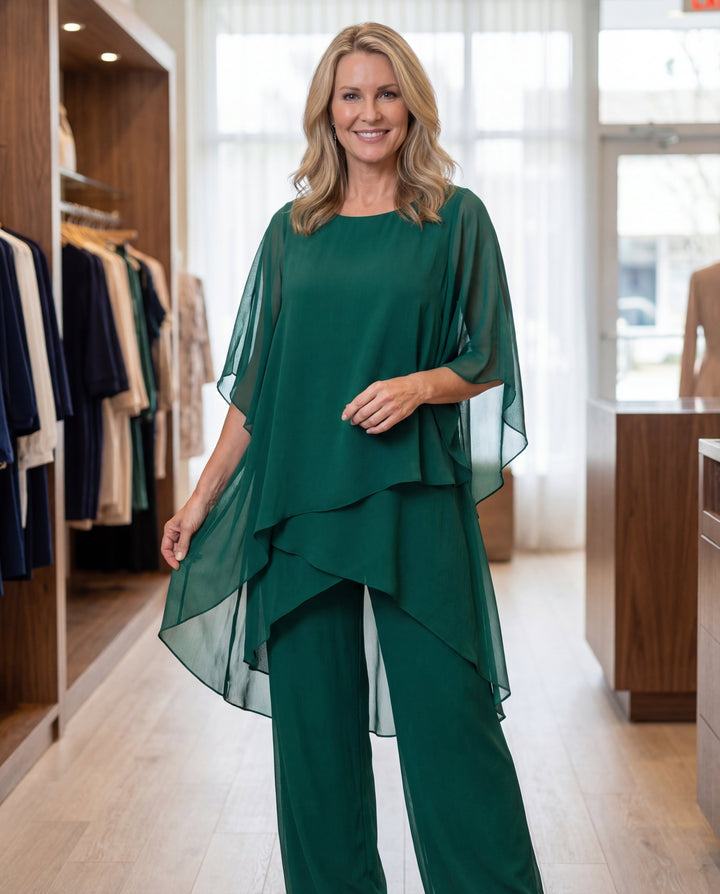 Jemima - Coordinato due pezzi drappeggiato