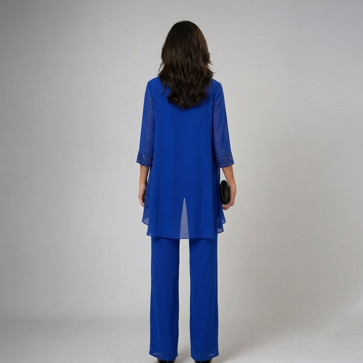 Bronte - Coordinato a tre pezzi con pantaloni morbido al tatto