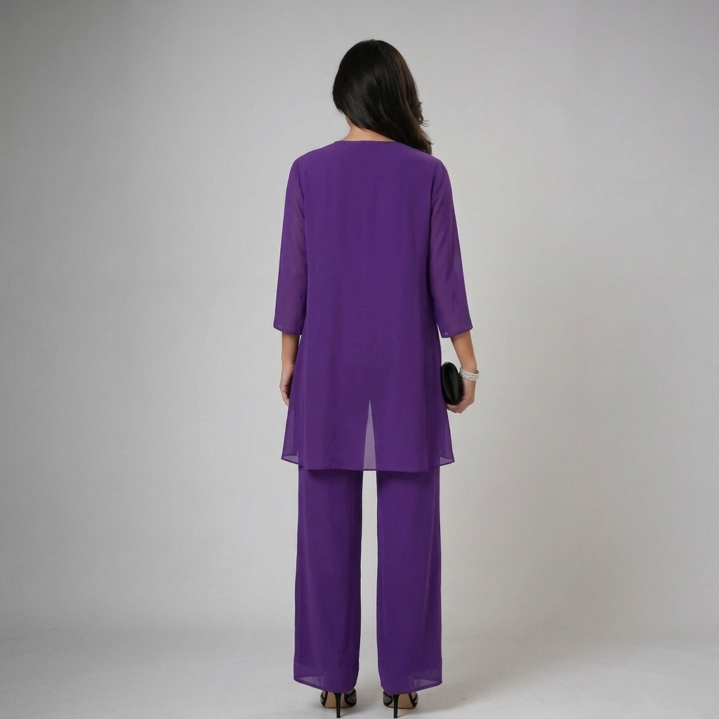 Bronte - Coordinato a tre pezzi con pantaloni morbido al tatto