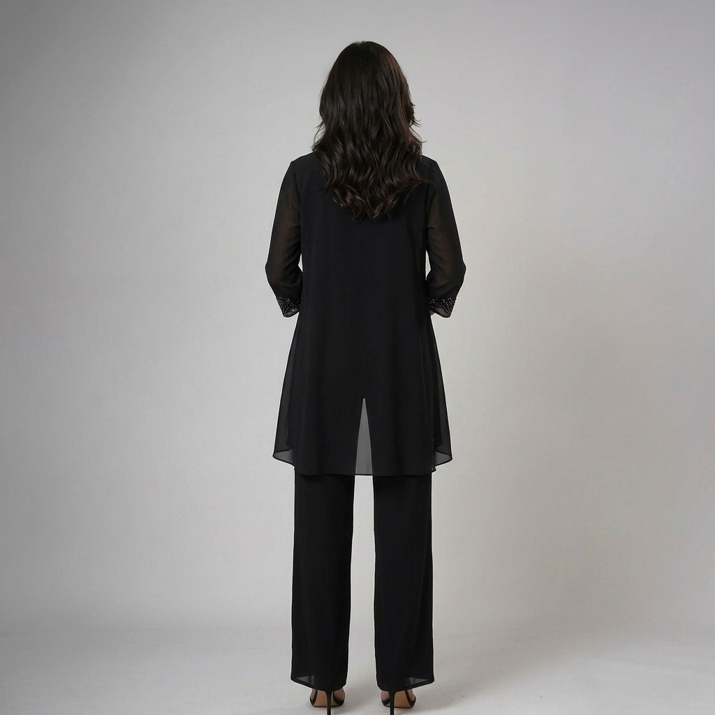 Bronte - Coordinato a tre pezzi con pantaloni morbido al tatto