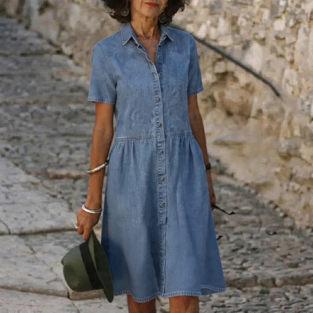 Brenna - Abito drappeggiato leggero