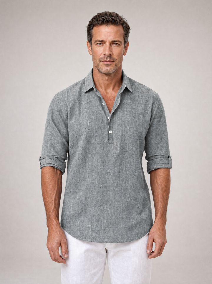 Gresham - Camicia estiva in tessuto strutturato