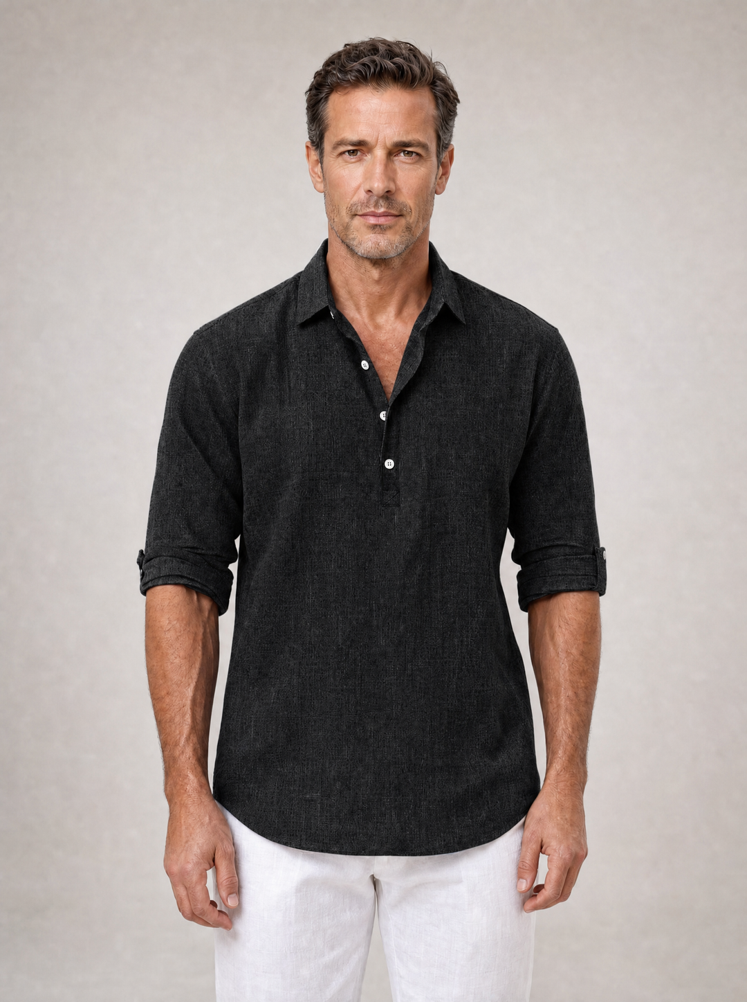 Gresham - Camicia estiva in tessuto strutturato