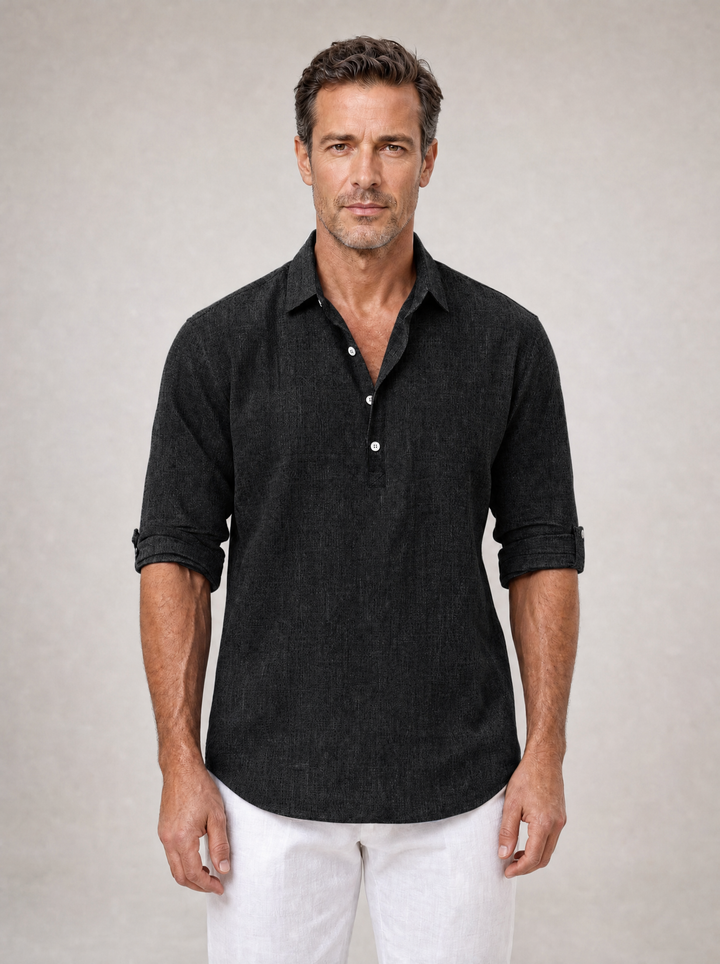 Gresham - Camicia estiva in tessuto strutturato