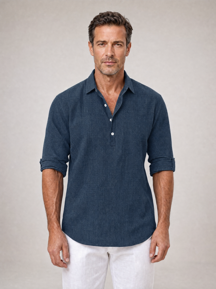 Gresham - Camicia estiva in tessuto strutturato