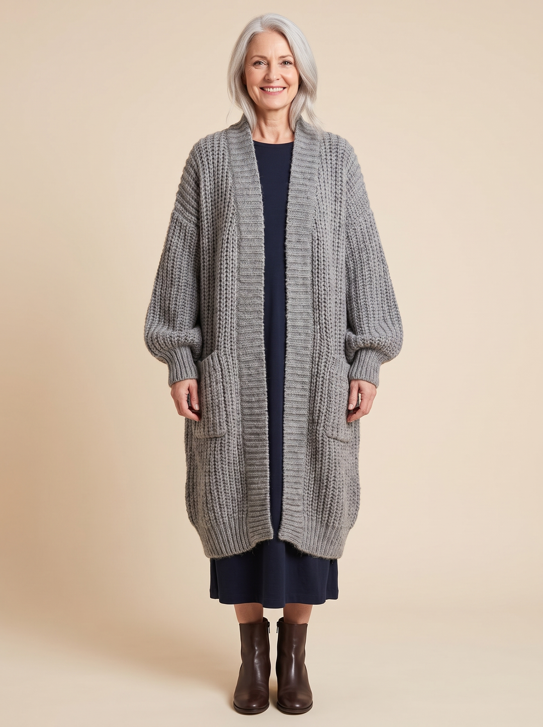 Rosalienne - Cardigan lungo dal tocco morbido