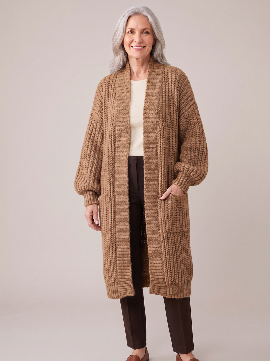 Rosalienne - Cardigan lungo dal tocco morbido