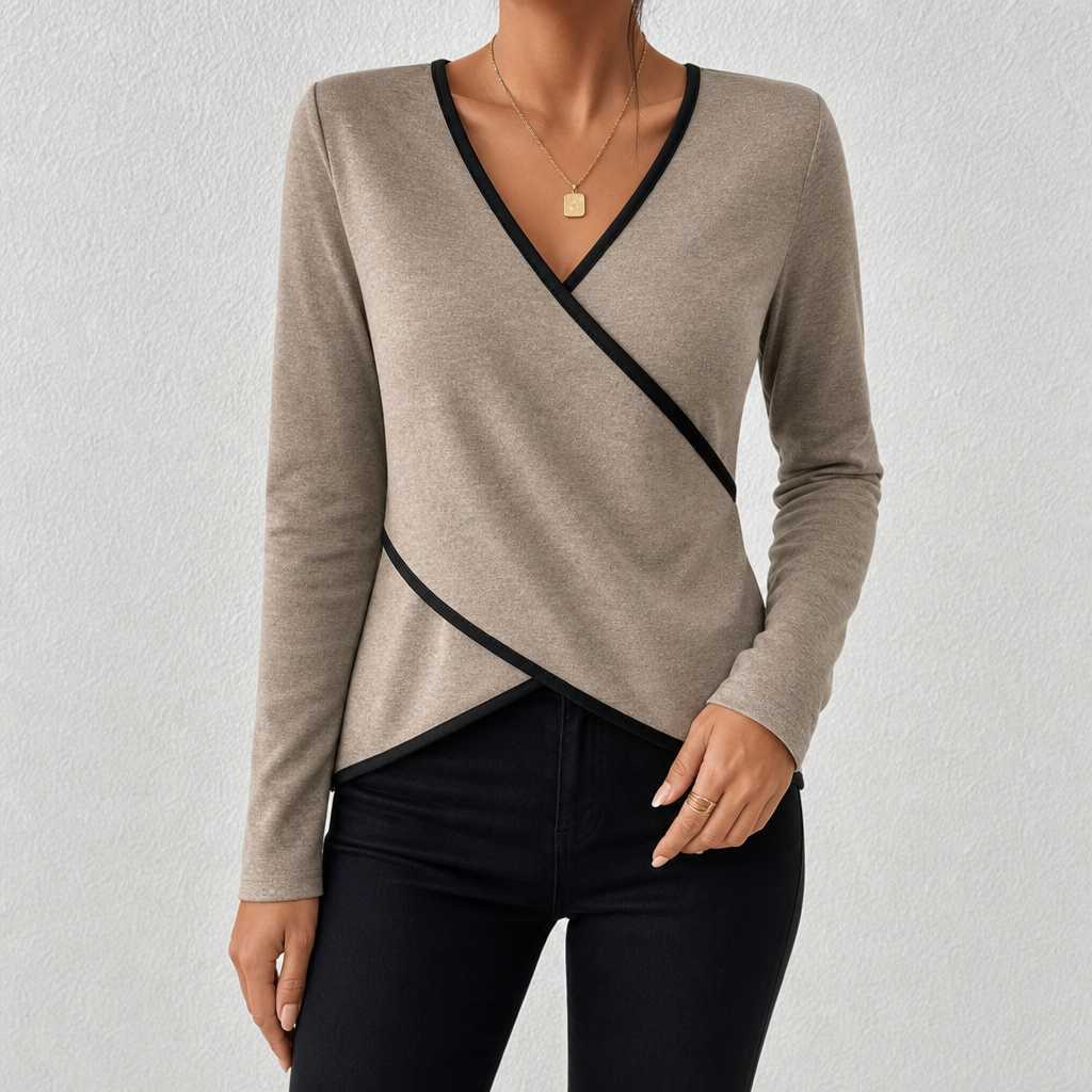 Arceline - Maglione con scollo a V dal tocco morbido