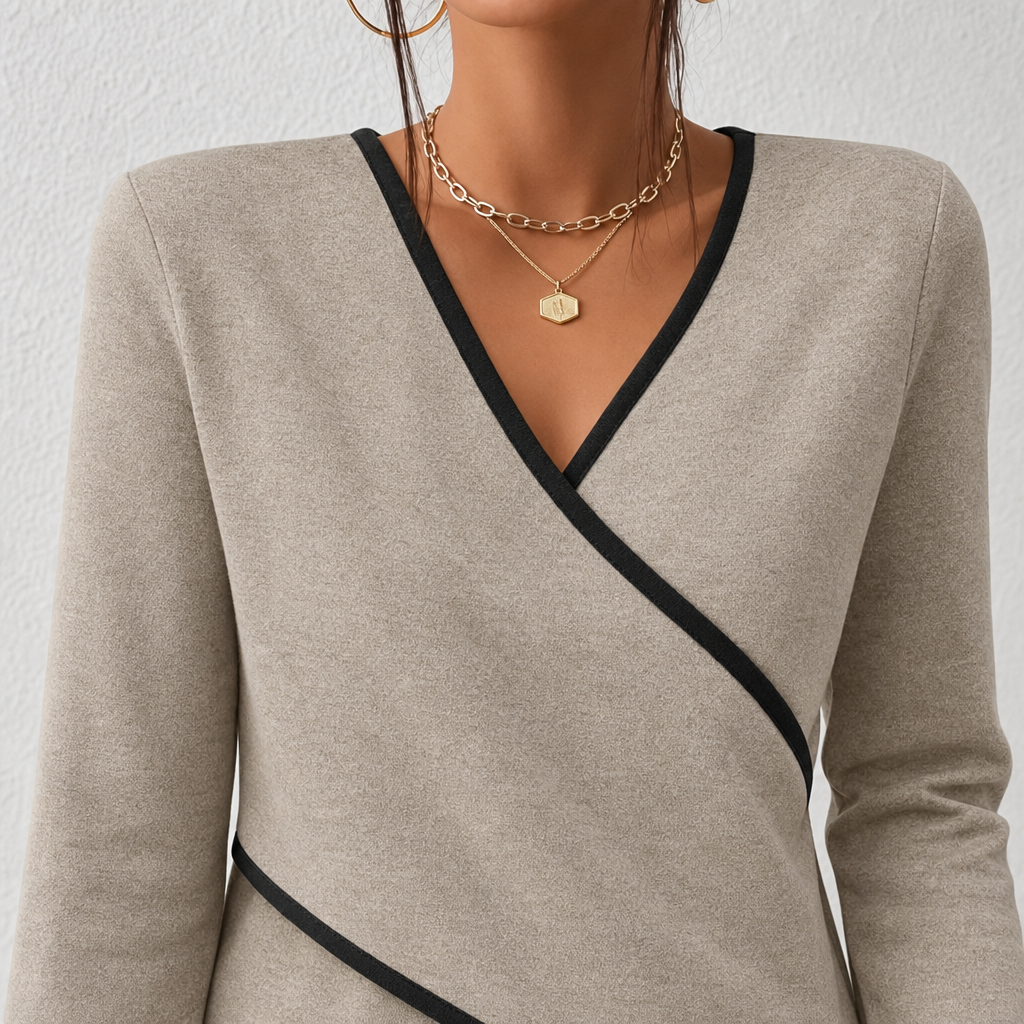 Arceline - Maglione con scollo a V dal tocco morbido