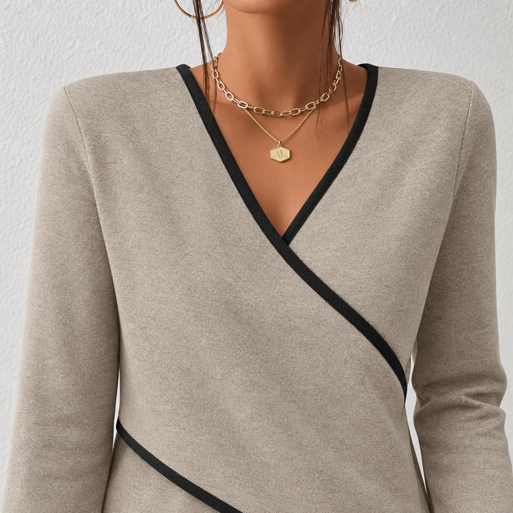 Arceline - Maglione con scollo a V dal tocco morbido