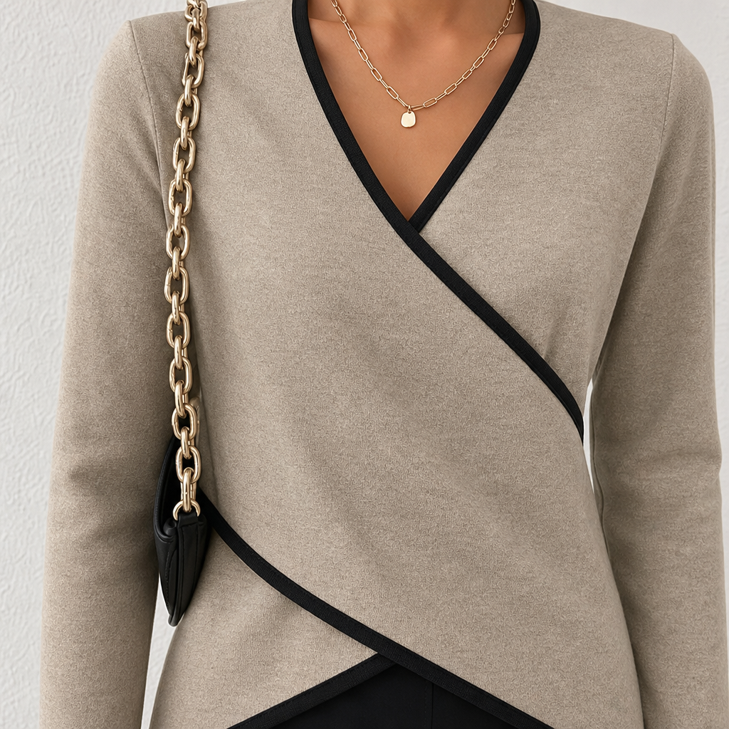 Arceline - Maglione con scollo a V dal tocco morbido