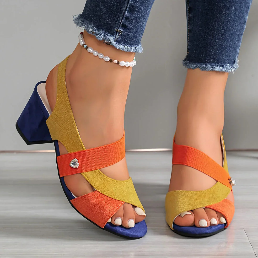 Lurene - Scarpe con tacco a blocco imbottite