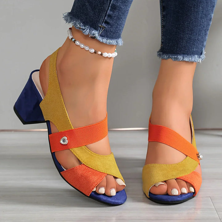 Lurene - Scarpe con tacco a blocco imbottite