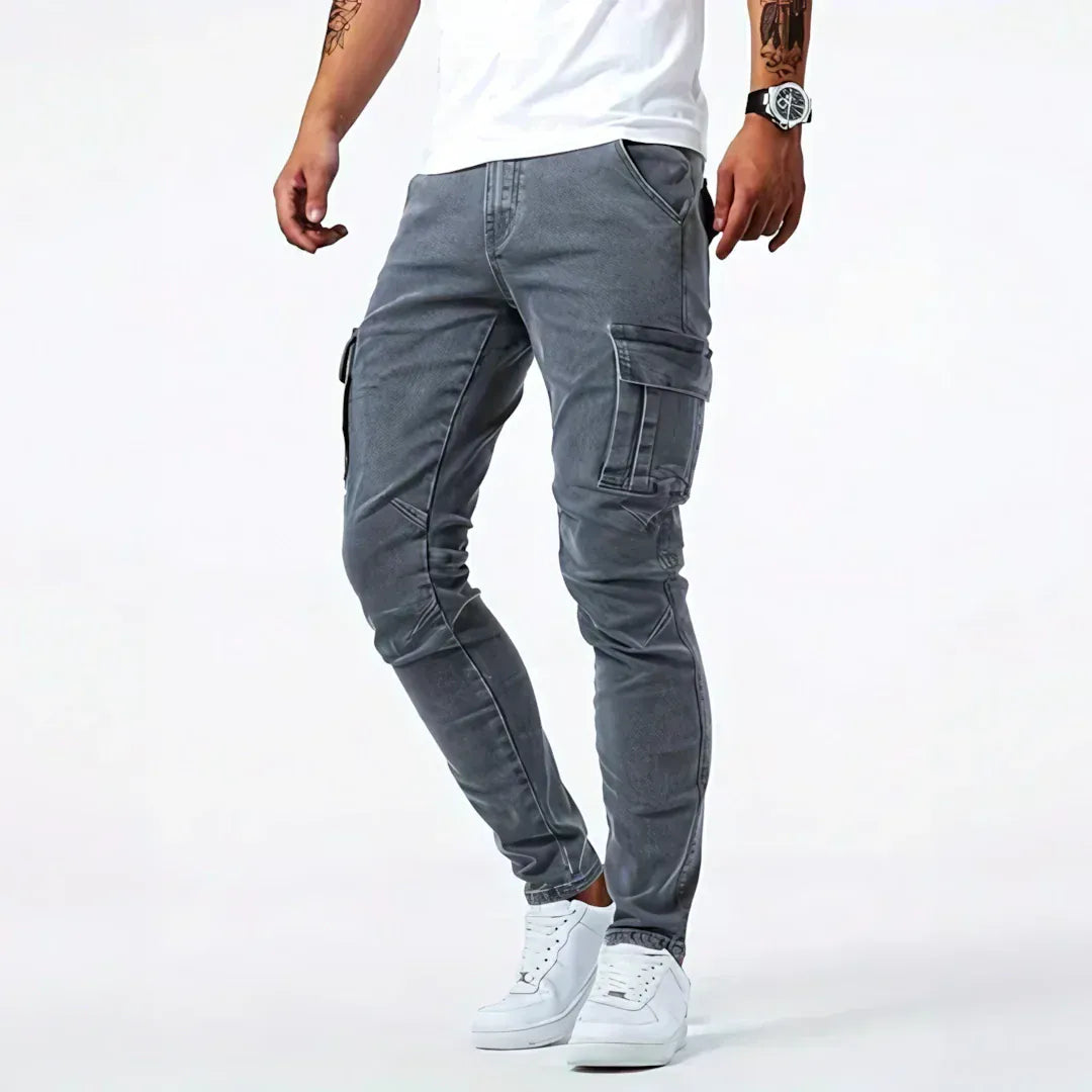 Uriah - Jeans cargo stretch performante