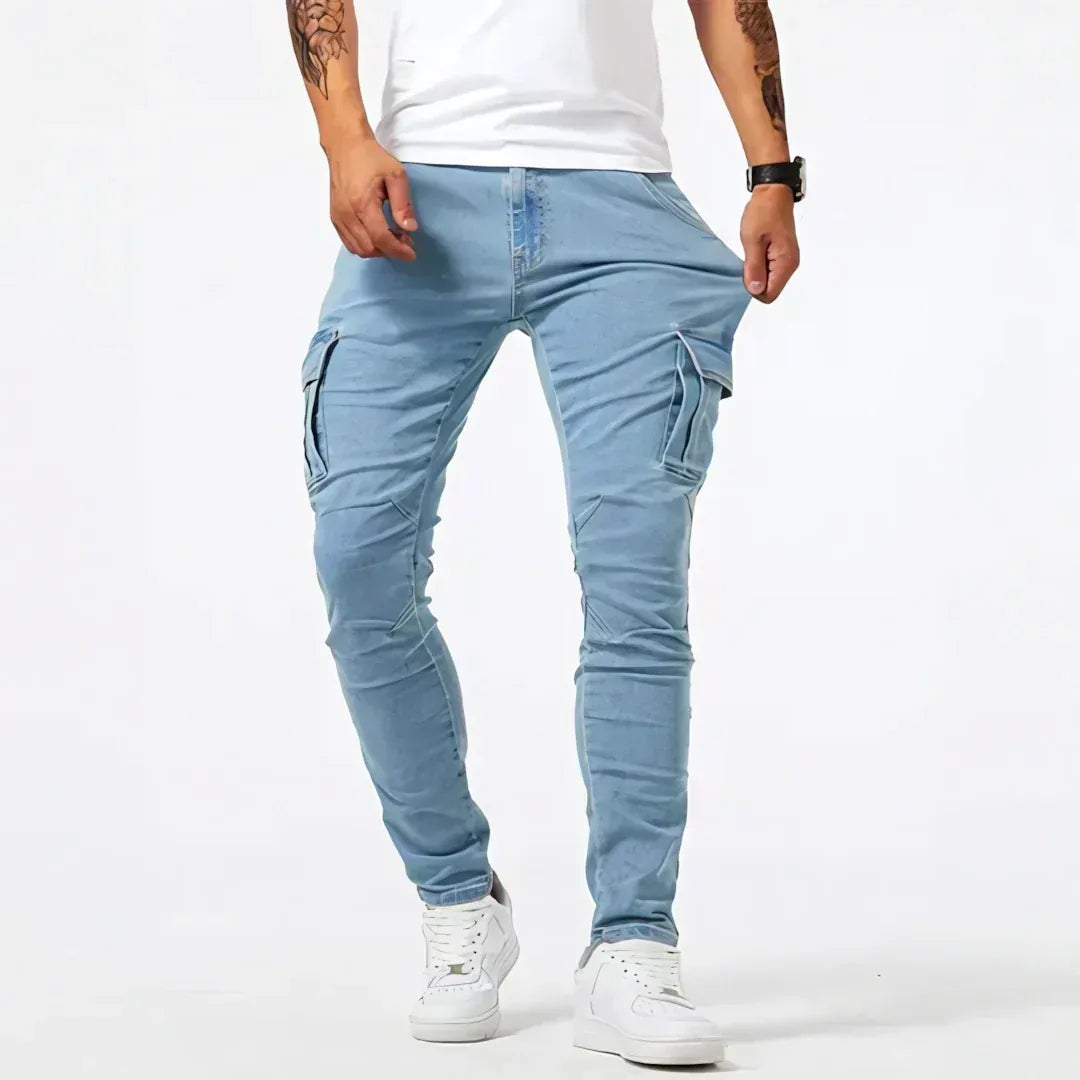 Darnic - Jeans cargo elasticizzati premium