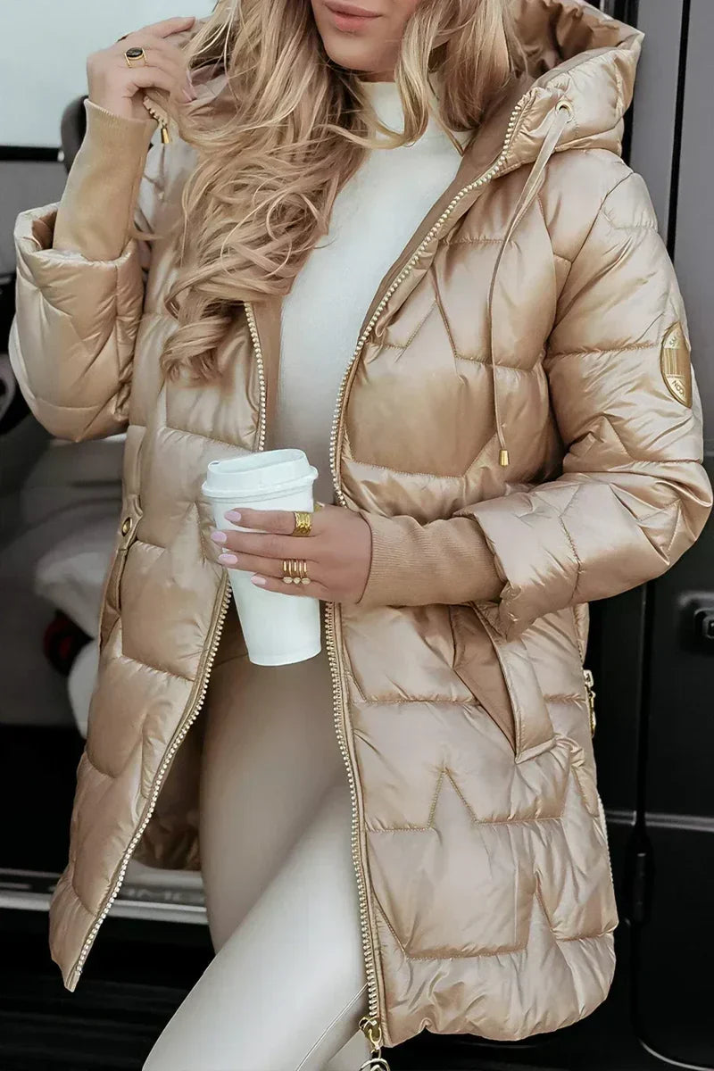 Ayla - Cappotto invernale imbottito con cappuccio