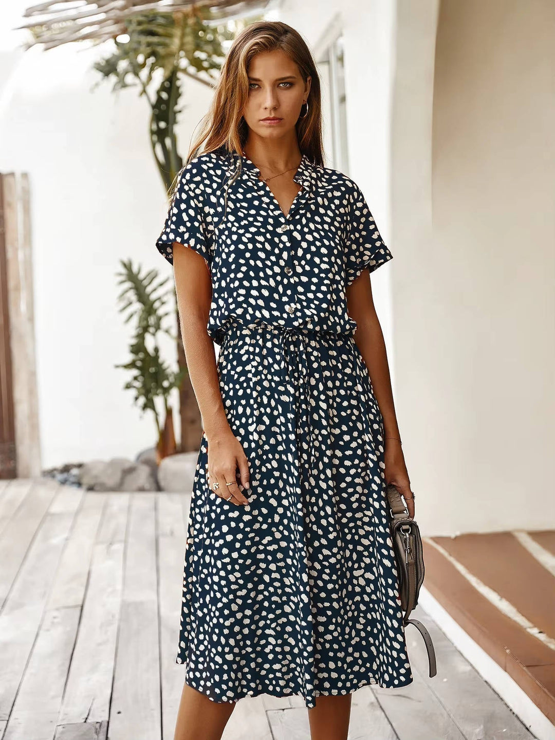 Linnet - Abito midi stampato con vita definita