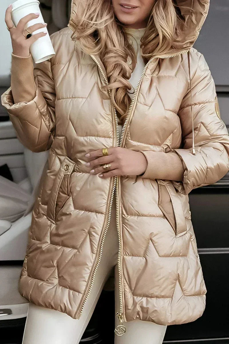 Ayla - Cappotto invernale imbottito con cappuccio