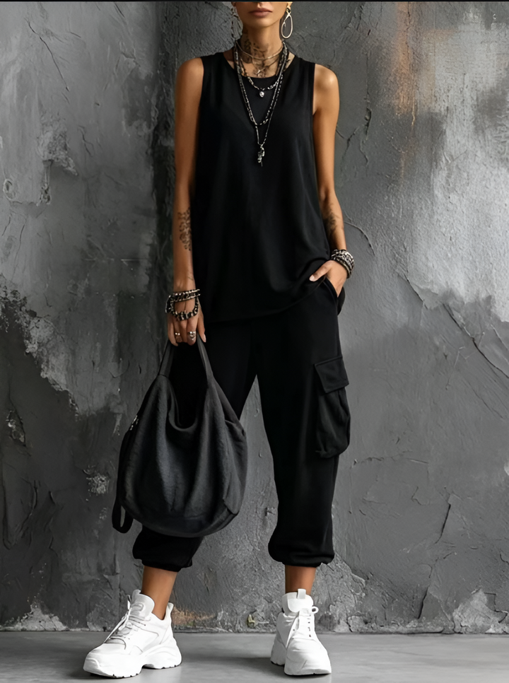 Destiny - Coordinato due pezzi stile utility soft touch
