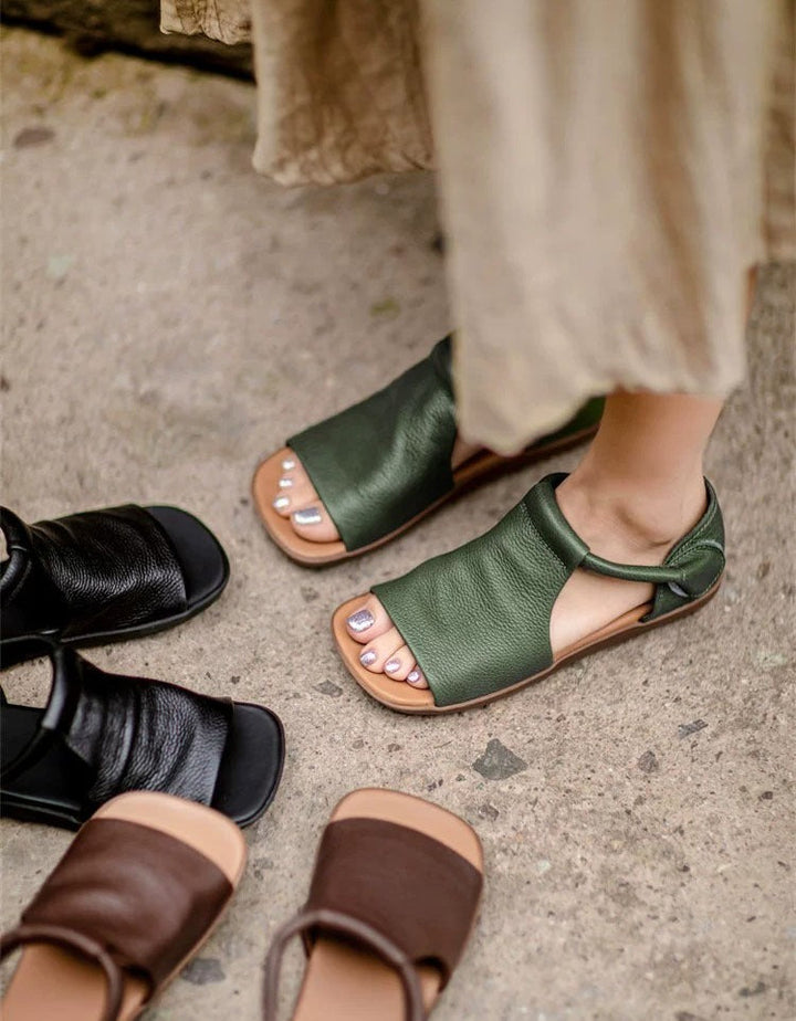Fiorelle - Sandali open toe con finitura testurata