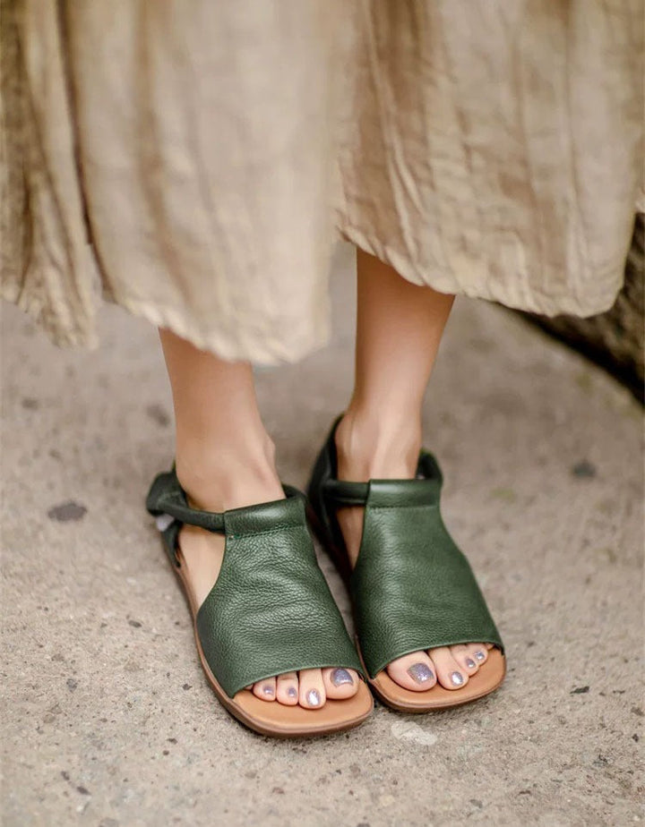 Fiorelle - Sandali open toe con finitura testurata