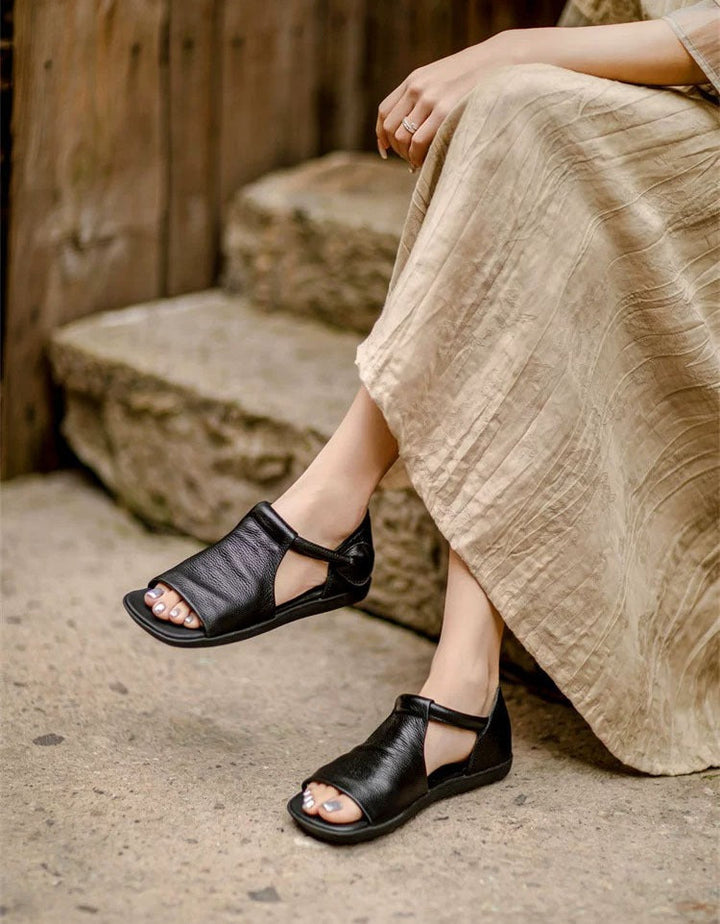 Fiorelle - Sandali open toe con finitura testurata