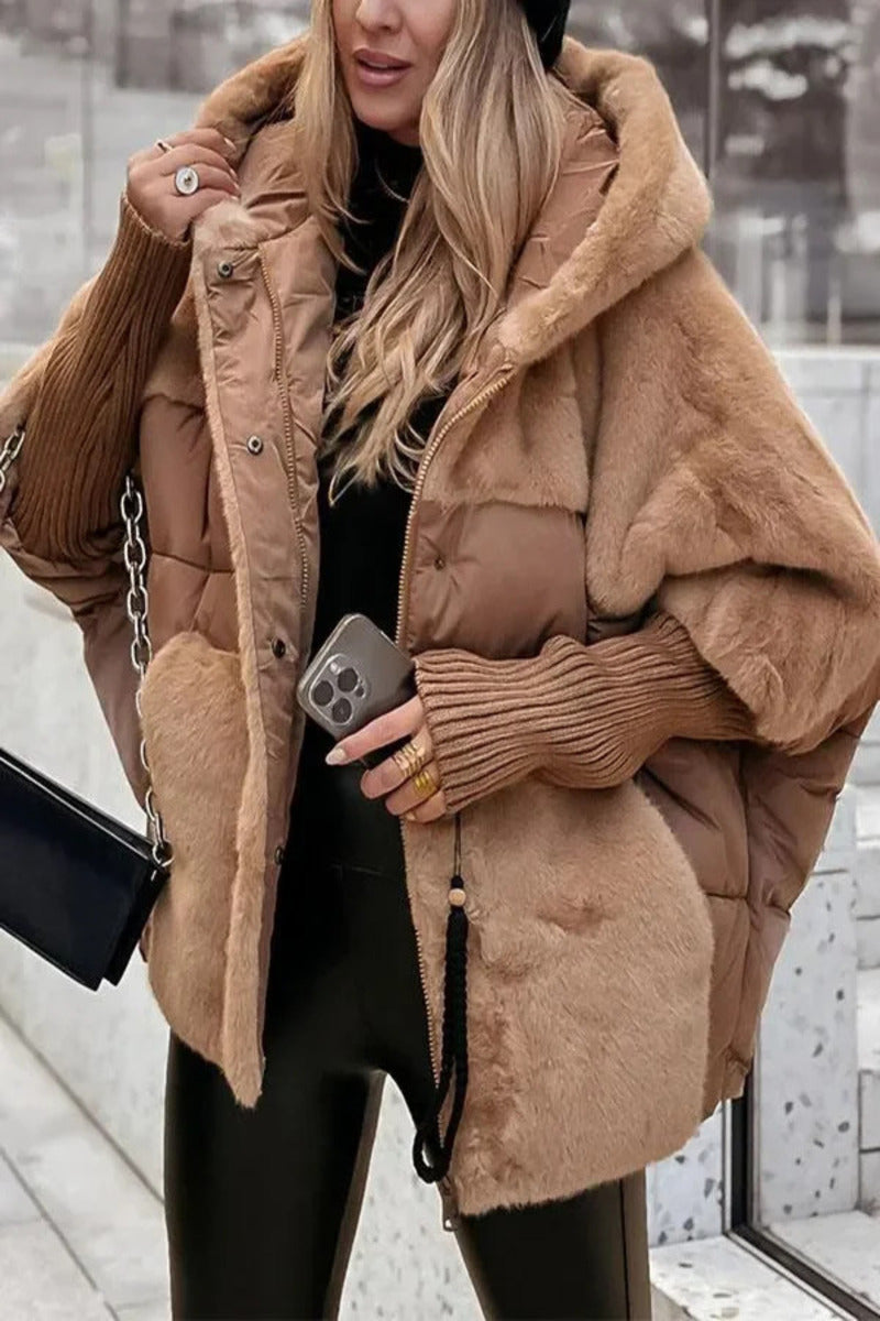 Audra - Giacca invernale con cappuccio imbottito