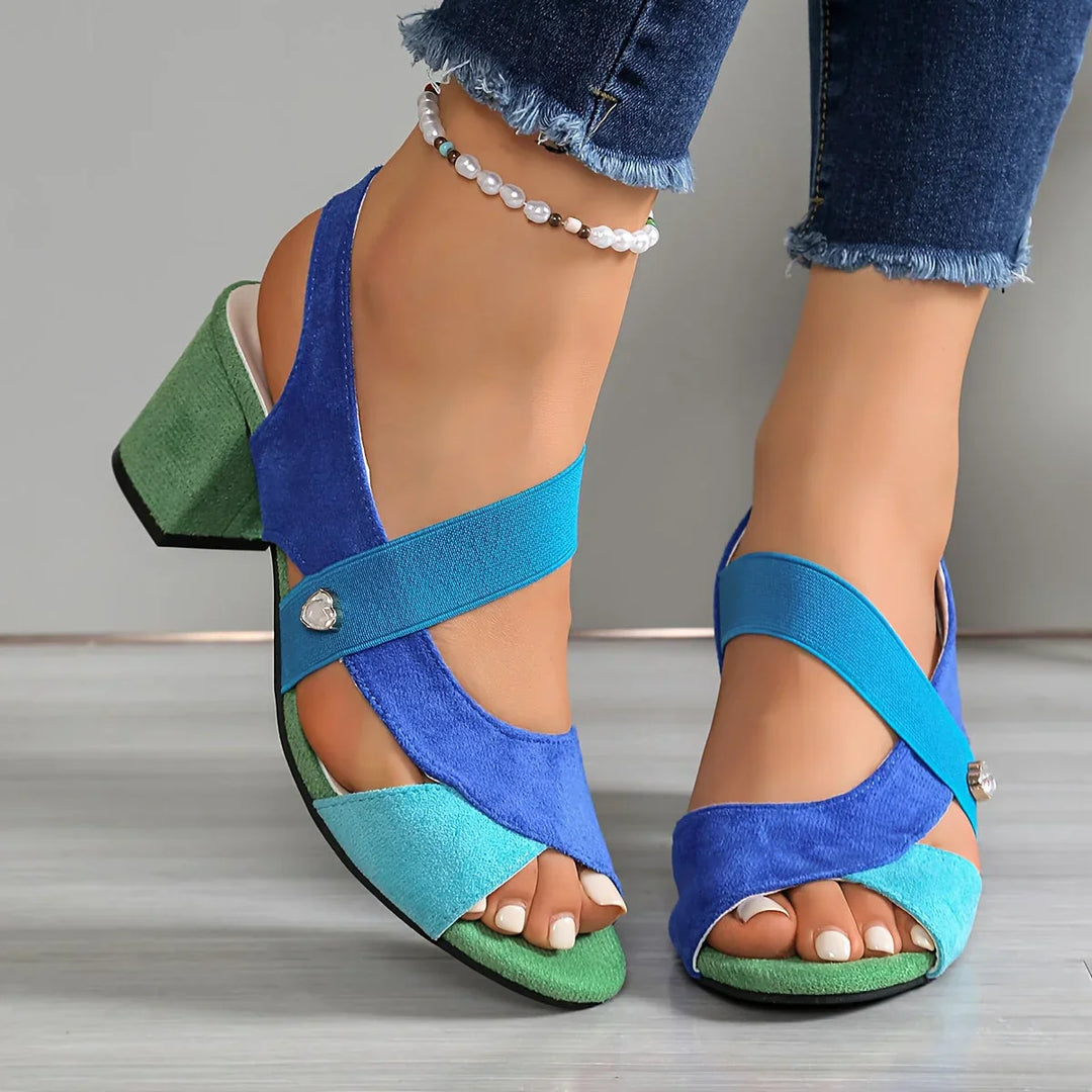 Lurene - Scarpe con tacco a blocco imbottite