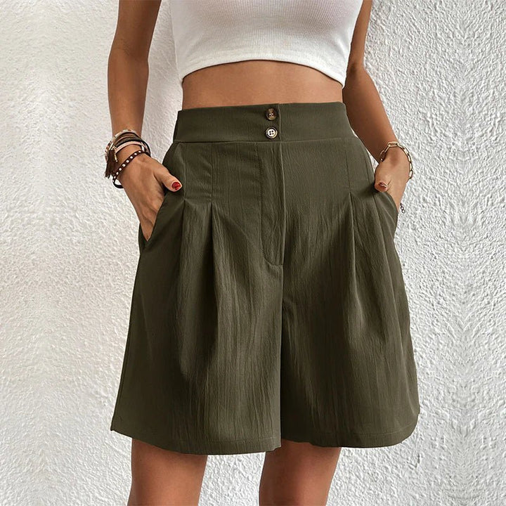 Halia - Shorts a vita alta dal tocco morbido