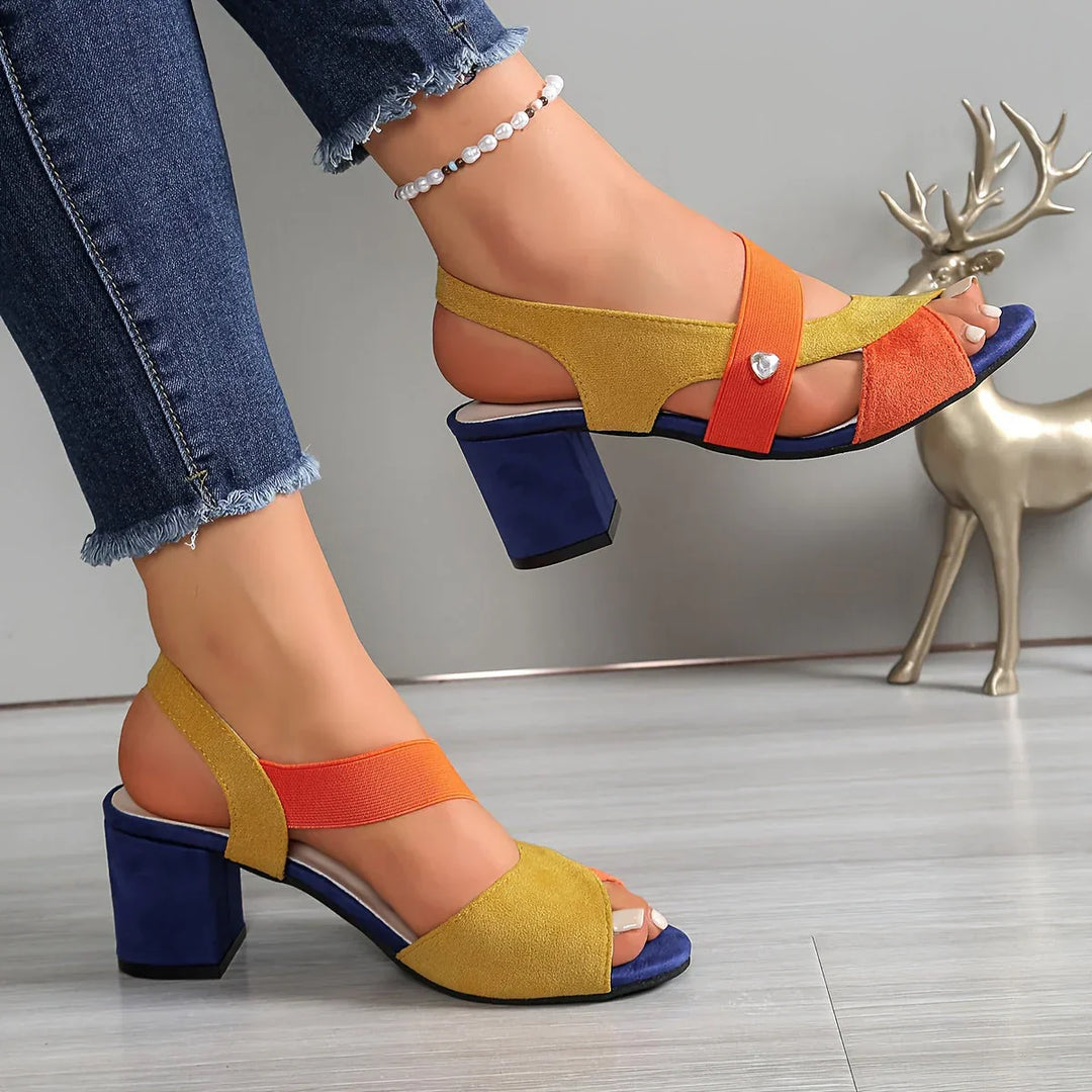 Lurene - Scarpe con tacco a blocco imbottite
