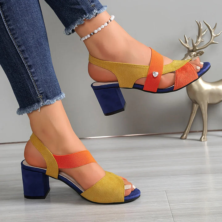 Lurene - Scarpe con tacco a blocco imbottite