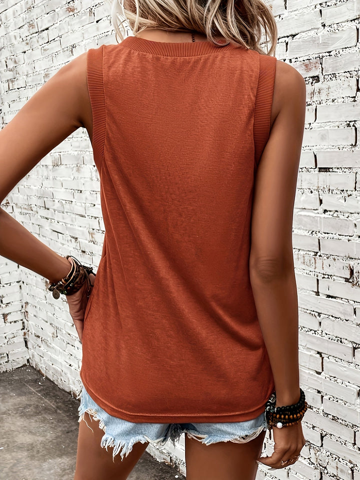 Megan - T-shirt con scollo a cuore e morbida al tatto