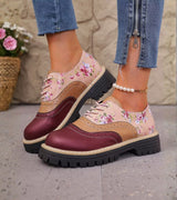 Dagna - Scarpe Oxford floreali di pregio