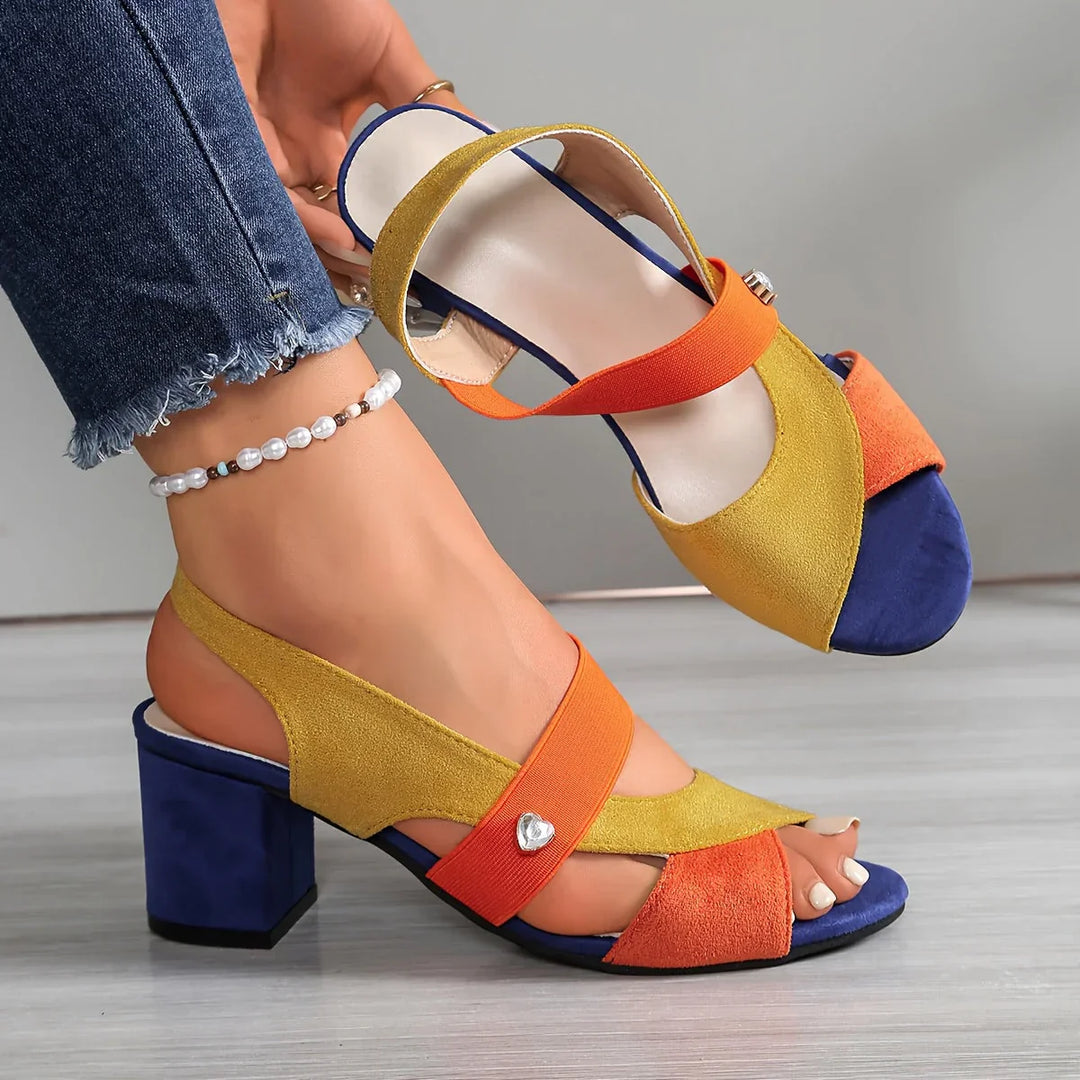 Lurene - Scarpe con tacco a blocco imbottite