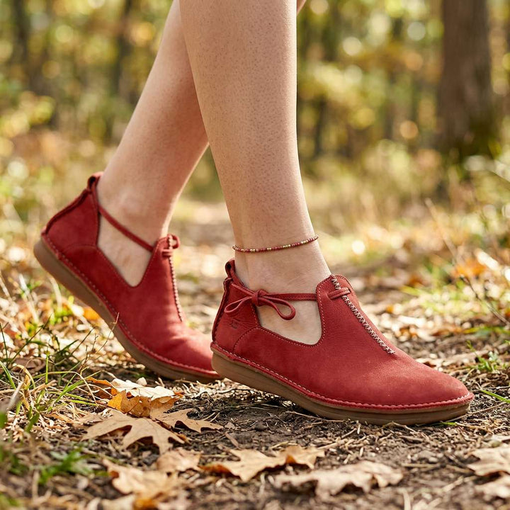 Delaina - Scarpe stringate in pelle vintage