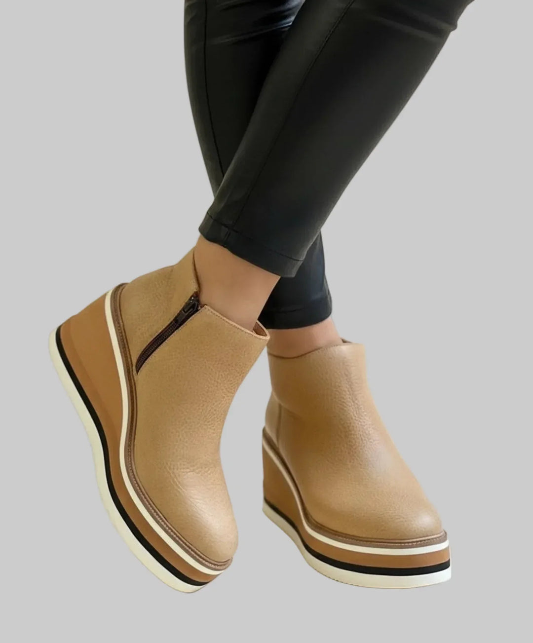 Fayloria - Stivaletti con zeppa a calzata comfort