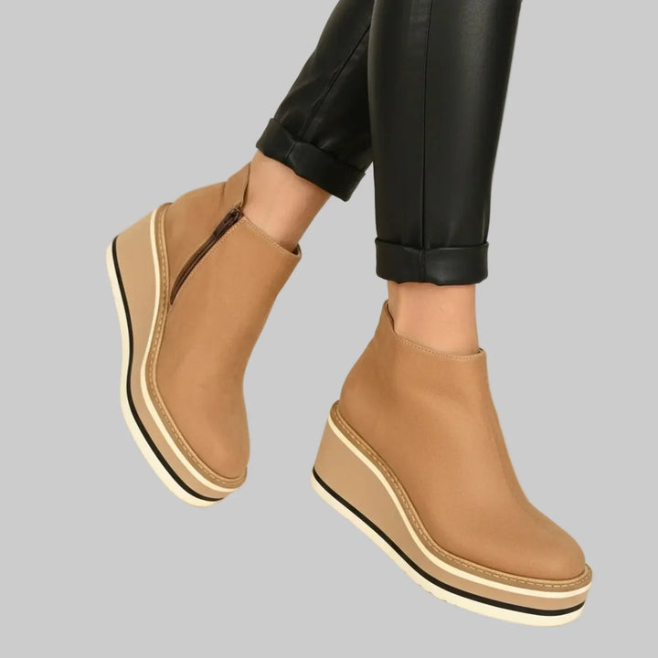 Fayloria - Stivaletti con zeppa a calzata comfort