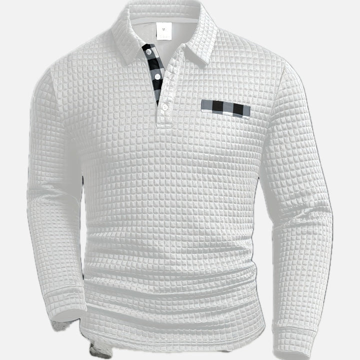 Eurig - Camicia a quadri testurizzati a maniche lunghe