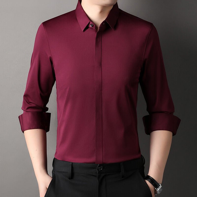 Halvric - Camicia elasticizzata antipiega