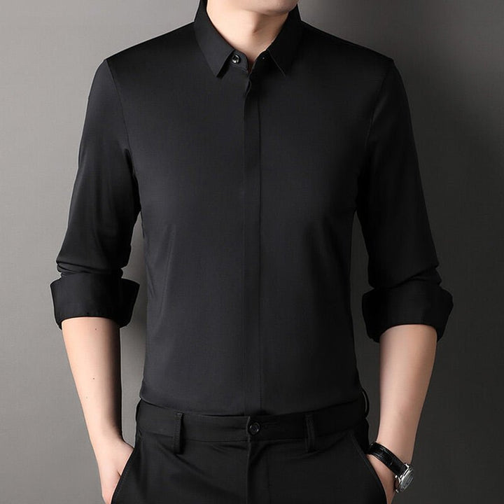 Halvric - Camicia elasticizzata antipiega